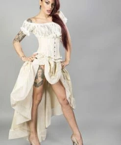 Burleska Elizium Steel Boned Underbust Corset In Taffeta -Spooky Threads elizium steel boned underbust corset in taffeta burleska 16 300x