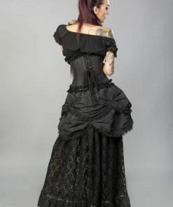 Burleska Elizium Steel Boned Underbust Corset In Taffeta -Spooky Threads elizium steel boned underbust corset in taffeta burleska 18 300x