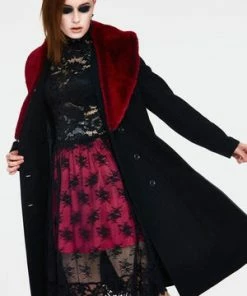 Jawbreaker Enchantress Coat With Red Faux Fur 9 Jawbreaker Enchantress Coat With Red Faux Fur -Spooky Threads enchantress coat with red faux fur cta 1254 01.1465 300x