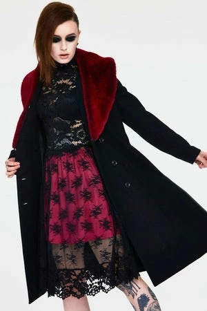 Jawbreaker Enchantress Coat With Red Faux Fur 5 Jawbreaker Enchantress Coat With Red Faux Fur - Image 3