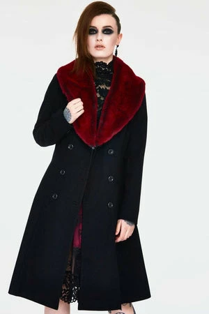 Jawbreaker Enchantress Coat With Red Faux Fur 3 Jawbreaker Enchantress Coat With Red Faux Fur