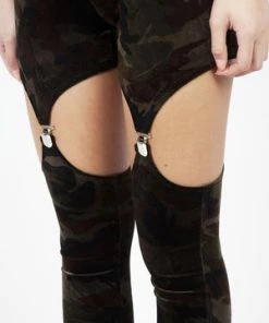 Jawbreaker Fight Me Velvet Harness Leggings -Spooky Threads fight me velvet harness leggings jawbreaker 6 300x