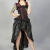Burleska Flavia Goth Or Steampunk Skirt In Taffeta -Spooky Threads flavia goth or steampunk skirt in taffeta burleska 300x