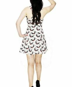 Dr Faust Flying Red Hearts Mini Dress - Lillian -Spooky Threads flying red hearts mini dress lillian dr faust 3 300x