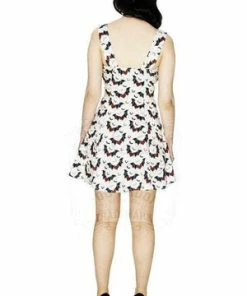 Dr Faust Flying Red Hearts Mini Dress - Lillian -Spooky Threads flying red hearts mini dress lillian dr faust 4 300x