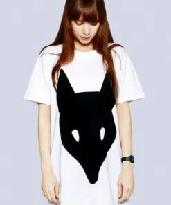 Long Clothing Fox T-Shirt – Unisex -Spooky Threads fox t shirt unisex long clothing 3 300x