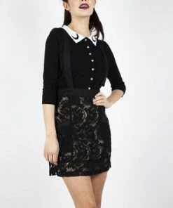 Jawbreaker Frill Me Lace Suspender Skirt -Spooky Threads frill me lace suspender skirt jawbreaker 6 300x