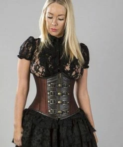 Burleska Gemini Underbust Steampunk Corset In Taffeta With Front Zip And Straps 12 Burleska Gemini Underbust Steampunk Corset In Taffeta With Front Zip And Straps -Spooky Threads gemini underbust steampunk corset in taffeta with front zip and straps burleska 5 300x