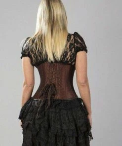 Burleska Gemini Underbust Steampunk Corset In Taffeta With Front Zip And Straps 13 Burleska Gemini Underbust Steampunk Corset In Taffeta With Front Zip And Straps -Spooky Threads gemini underbust steampunk corset in taffeta with front zip and straps burleska 6 300x