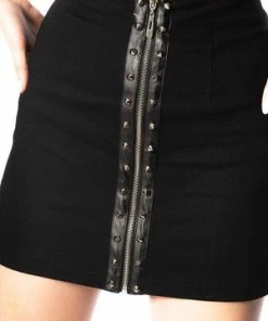 Banned Glam Goth Bodycon Skirt -Spooky Threads glam goth bodycon skirt banned 3 300x
