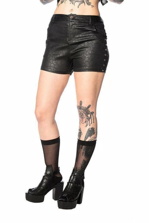 Banned Glam Goth Leo Shorts 3 Banned Glam Goth Leo Shorts