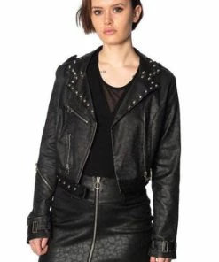 Banned Glam Goth Studs Biker