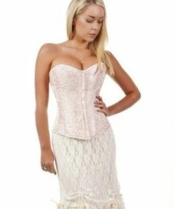 Burleska Glamour Overbust Burlesque Corset In King Brocade