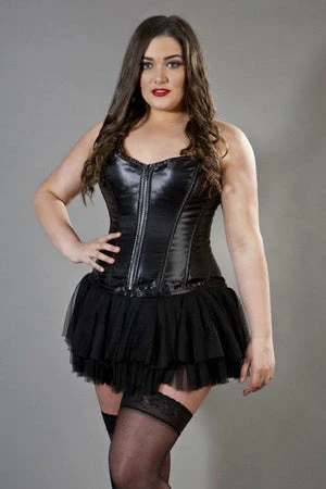 Burleska Glamour Overbust Plus Size Corset In Satin 5 Burleska Glamour Overbust Plus Size Corset In Satin - Image 3