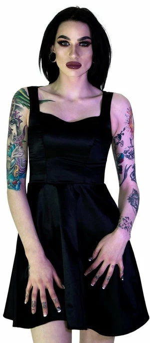 Dr Faust Gold Sequin Wings Black Silk Mini Dress - Hope 3 Dr Faust Gold Sequin Wings Black Silk Mini Dress - Hope