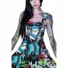 Dr Faust Graffiti Converse Hip Hop All Stars Trainers Mini Dress - Taylor 2 Dr Faust Graffiti Converse Hip Hop All Stars Trainers Mini Dress - Taylor -Spooky Threads graffiti converse hip hop all stars trainers mini dress taylor dr faust 300x