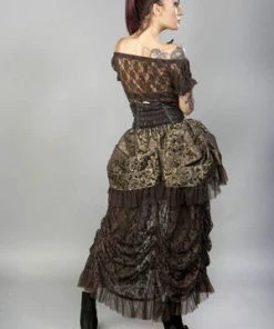 Burleska Gypsy Stretch Lace Vintage Top -Spooky Threads gypsy stretch lace vintage top burleska 6 300x