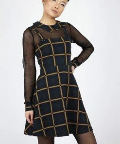 Jawbreaker Head In The Clouds Plaid Overall Dress 10 Jawbreaker Head In The Clouds Plaid Overall Dress -Spooky Threads head in the clouds plaid overall dress jawbreaker 4 300x