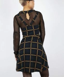 Jawbreaker Head In The Clouds Plaid Overall Dress 11 Jawbreaker Head In The Clouds Plaid Overall Dress -Spooky Threads head in the clouds plaid overall dress jawbreaker 5 300x