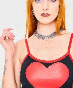 Jawbreaker Heart Throb Crop Top 9 Jawbreaker Heart Throb Crop Top -Spooky Threads heart throb crop top jawbreaker 3 300x