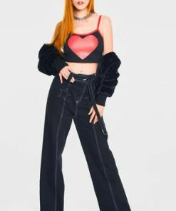 Jawbreaker Heart Throb Crop Top 10 Jawbreaker Heart Throb Crop Top -Spooky Threads heart throb crop top jawbreaker 4 300x
