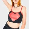 Jawbreaker Heart Throb Crop Top -Spooky Threads heart throb crop top jawbreaker 300x