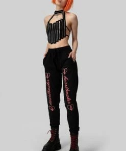 Long Clothing Heartbreaker Jogger Pants - Unisex -Spooky Threads heartbreaker jogger pants unisex long clothing 3 300x