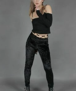 Jawbreaker Heavy Metal Sweet Heart Leggings -Spooky Threads heavy metal sweet heart leggings jawbreaker 6 300x