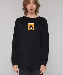 Long Clothing Highly Flammable Long Sleeve T-Shirt - Unisex -Spooky Threads highly flammable long sleeve t shirt unisex long clothing 5 300x