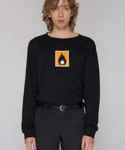 Long Clothing Highly Flammable Long Sleeve T-Shirt - Unisex -Spooky Threads highly flammable long sleeve t shirt unisex long clothing 8 300x
