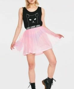 Jawbreaker I Love You Tutu Skirt -Spooky Threads i love you tutu skirt jawbreaker 5 300x