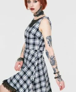 Jawbreaker It's A Picnic Lace Trim Skater Dress 10 Jawbreaker It's A Picnic Lace Trim Skater Dress -Spooky Threads its a picnic lace trim skater dress jawbreaker 4 300x