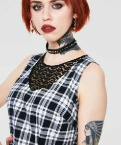 Jawbreaker It's A Picnic Lace Trim Skater Dress 11 Jawbreaker It's A Picnic Lace Trim Skater Dress -Spooky Threads its a picnic lace trim skater dress jawbreaker 5 300x