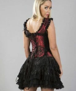 Burleska Jasmin Corset Dress In King Brocade -Spooky Threads jasmin corset dress in king brocade burleska 4 300x