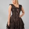Burleska Jasmin Corset Dress In King Brocade -Spooky Threads jasmin corset dress in king brocade burleska 300x