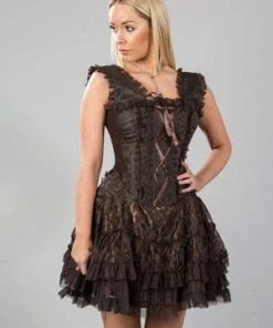 Burleska Jasmin Corset Dress In King Brocade