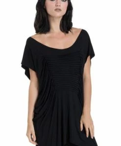 Jawbreaker Jersey Pleat Front Top 12 Jawbreaker Jersey Pleat Front Top -Spooky Threads jersey pleat front top jawbreaker 5 300x