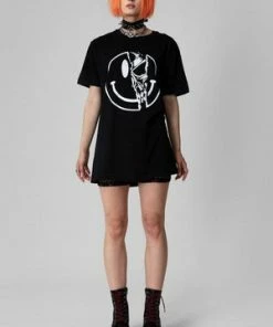 Long Clothing Killer Smiley - T-shirt - Unisex -Spooky Threads killer smiley t shirt unisex long clothing 9 300x