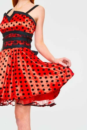 Jawbreaker Ladybird Polkadot Flare Dress 7 Jawbreaker Ladybird Polkadot Flare Dress - Image 5