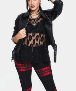 Jawbreaker Leo Mesh Sleeveless Top 9 Jawbreaker Leo Mesh Sleeveless Top -Spooky Threads leo mesh sleeveless top jawbreaker 3 300x