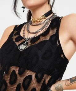 Jawbreaker Leo Mesh Sleeveless Top 10 Jawbreaker Leo Mesh Sleeveless Top -Spooky Threads leo mesh sleeveless top jawbreaker 4 300x