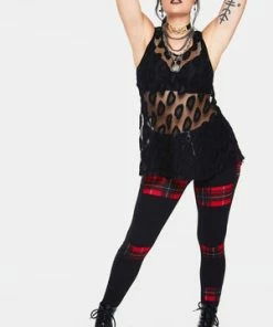 Jawbreaker Leo Mesh Sleeveless Top 11 Jawbreaker Leo Mesh Sleeveless Top -Spooky Threads leo mesh sleeveless top jawbreaker 5 300x