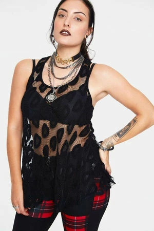Jawbreaker Leo Mesh Sleeveless Top 3 Jawbreaker Leo Mesh Sleeveless Top