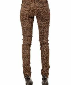 Queen Of Darkness Leopard Jeans With Side Zipper -Spooky Threads leopard jeans with side zipper queen of darkness 6 300x