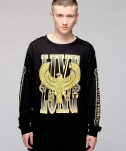 Long Clothing Live Long Eagle Unisex Long Sleeve T-Shirt -Spooky Threads live long eagle unisex long sleeve t shirt long clothing 10 300x