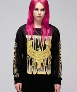 Long Clothing Live Long Eagle Unisex Long Sleeve T-Shirt -Spooky Threads live long eagle unisex long sleeve t shirt long clothing 5 300x