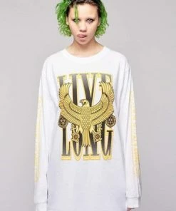 Long Clothing Live Long Eagle Unisex Long Sleeve T-Shirt -Spooky Threads live long eagle unisex long sleeve t shirt long clothing 9 300x