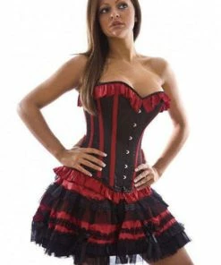 Burleska Lolita Mini Burlesque Skirt In Satin -Spooky Threads lolita mini burlesque skirt in satin burleska 3 300x