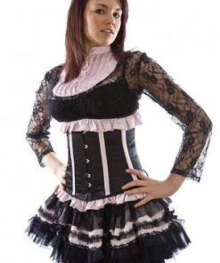 Burleska Lolita Mini Burlesque Skirt In Satin -Spooky Threads lolita mini burlesque skirt in satin burleska 6 300x