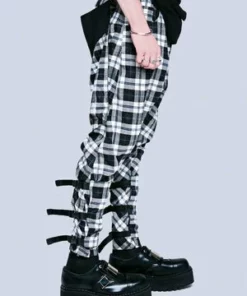 Long Clothing Long X Orphanage Tartan Clip Pants - Unisex -Spooky Threads long x orphanage tartan clip pants unisex long clothing 3 300x